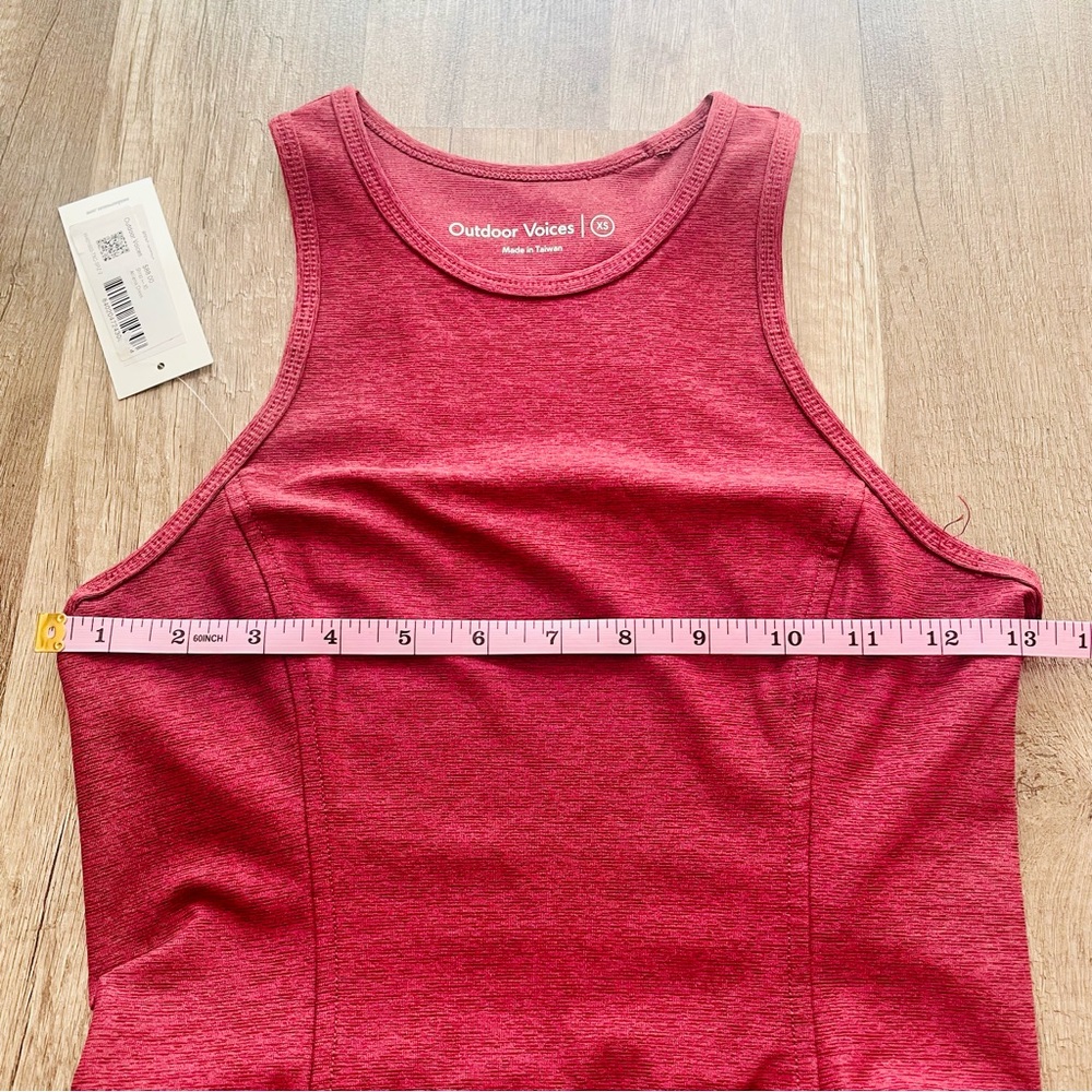 Outdoor Voices Athena Dress XS NWT Shiraz Red Heather - Picture 7 of 9